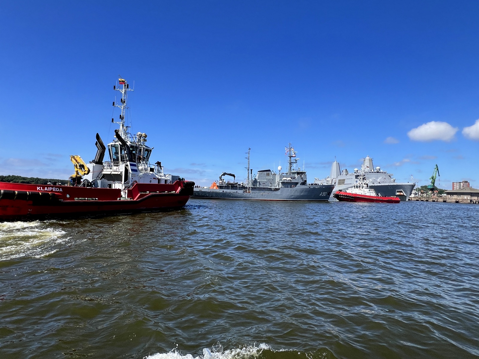Klaipėdos uostas pasitinka didžiausią karinių laivų flotilę istorijoje