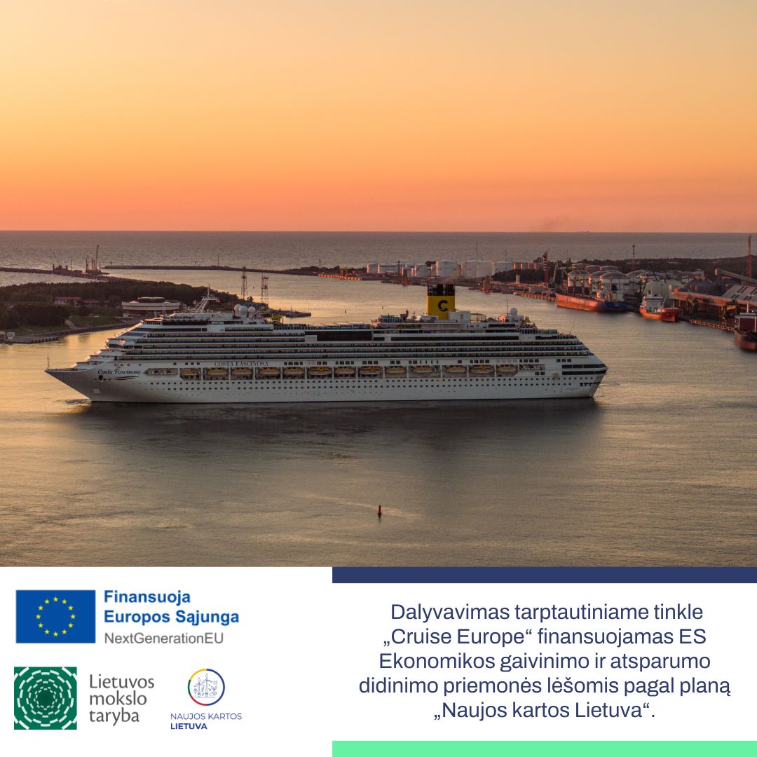 Klaipėdos uosto veikla Europos kruizų asociacijos veikloje stiprinama ES finansavimu