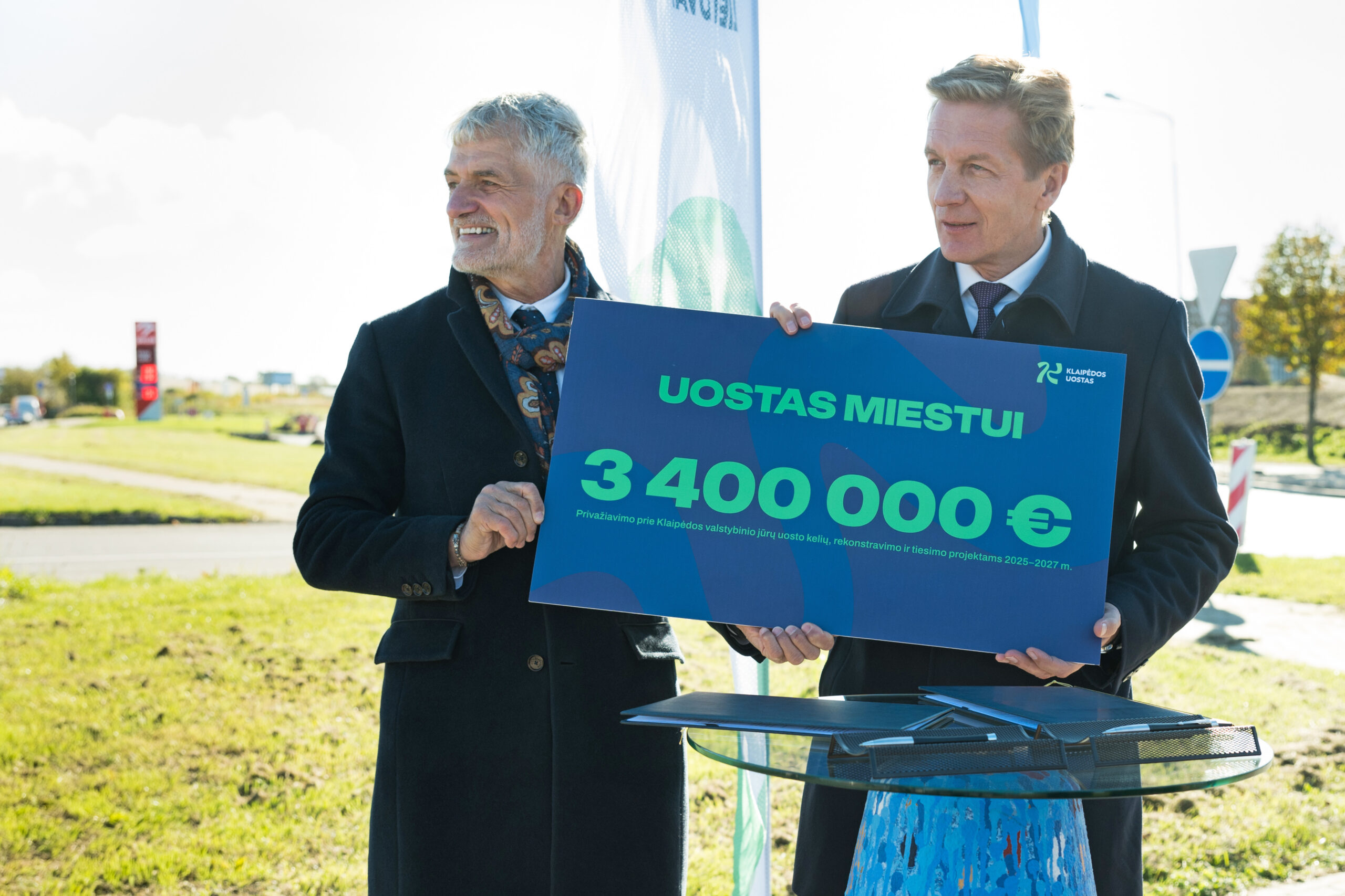 Uostas Miestui. Parašais įtvirtintas susitarimas: Uosto direkcija miesto gatvėms skiria daugiau nei ...