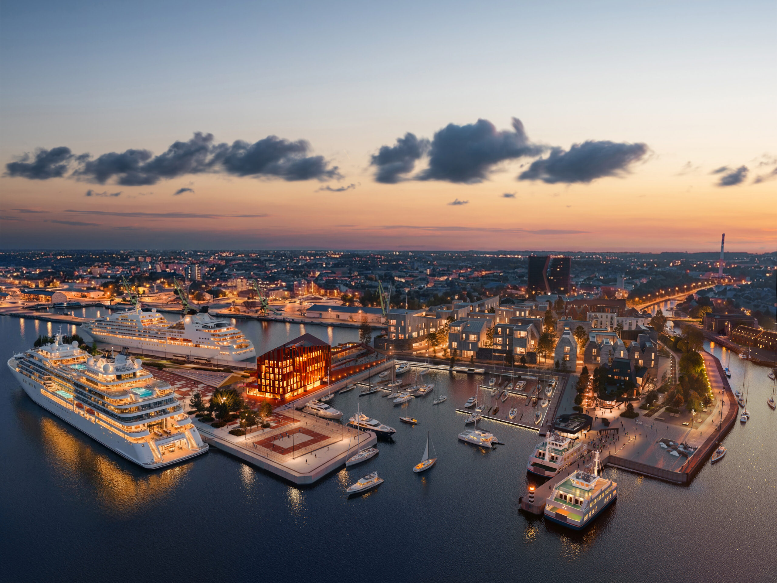 Every day closer to the goal: first quays of the new cruise terminal completed at the Port of Klaipė...