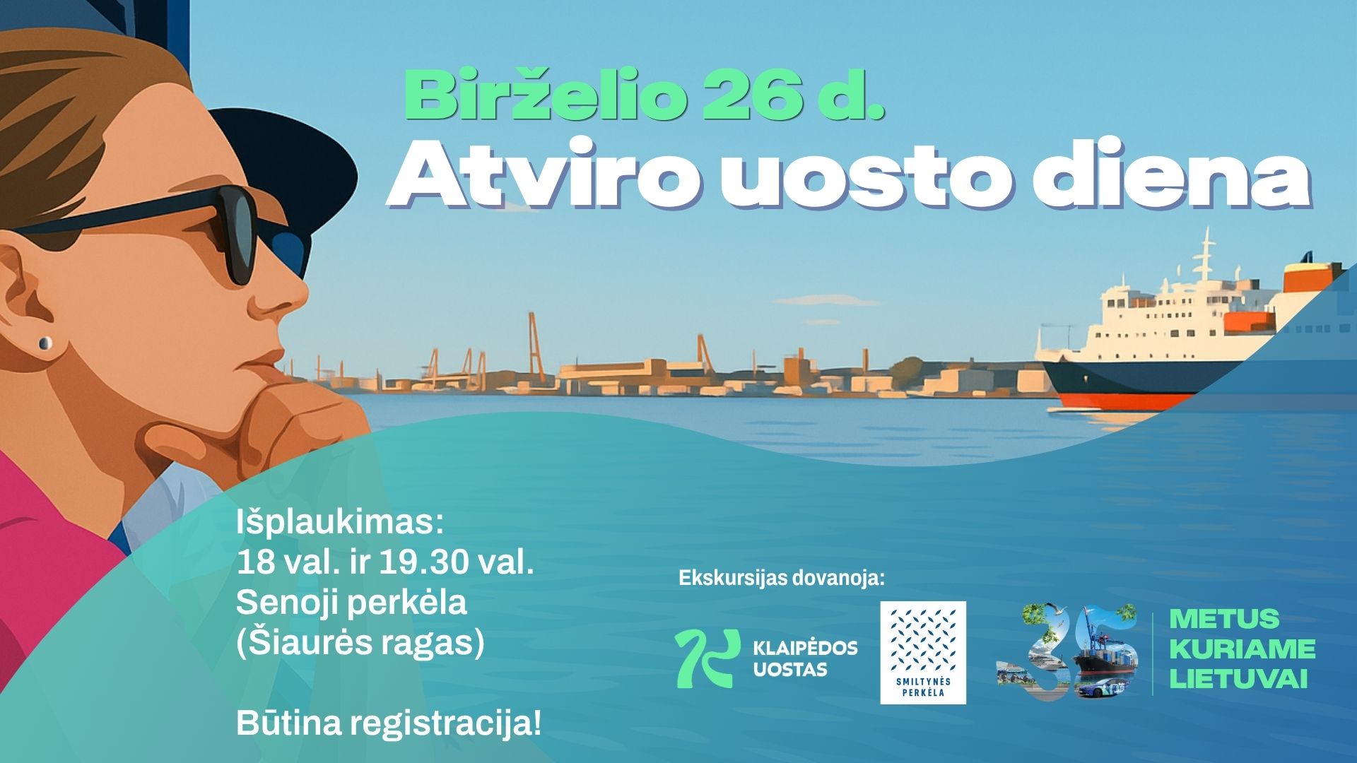 Išskirtinis pasimatymas su Klaipėdos uostu: Atviro uosto diena kviečia į nemokamas ekskursijas