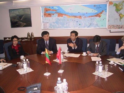 Klaipėdos uoste lankėsi Kinijos Liaudies Respublikos ambasadoriaus J. E. Tong Mingtao vadovaujama delegacija