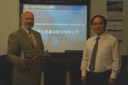 Klaipėdos uoste lankėsi Kinijos kompanijos „China Communications Construction Company Ltd“ vyr. inži...