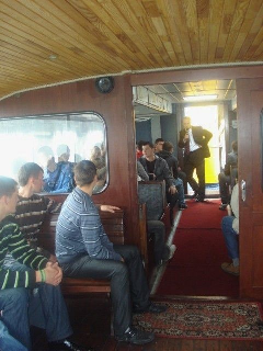 Klaipėdos uosto pažintinės-apžvalginės išvykos laivu Lietuvos aukštosios jūreivystės mokyklos pirmo ...