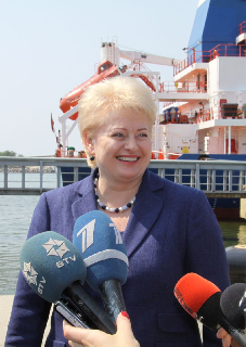 Klaipėdos uoste lankėsi Lietuvos Respublikos Prezidentė Dalia Grybauskaitė