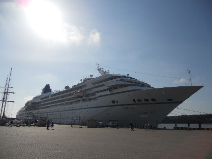 The last cruise ship of this year’s season arrived to the port on September 25
