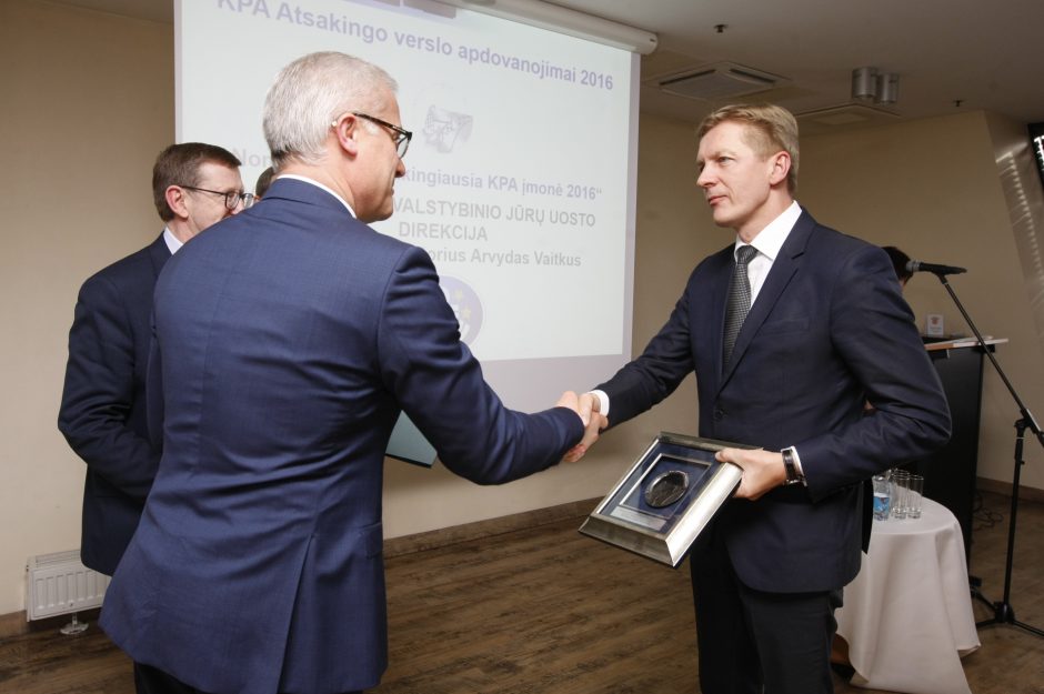 Uosto direkcija įvertinta kaip atsakingiausia įmonė