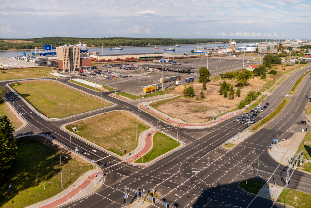 Su uostu susijusioje sankryžoje – krovininio transporto vos 4,5 procento