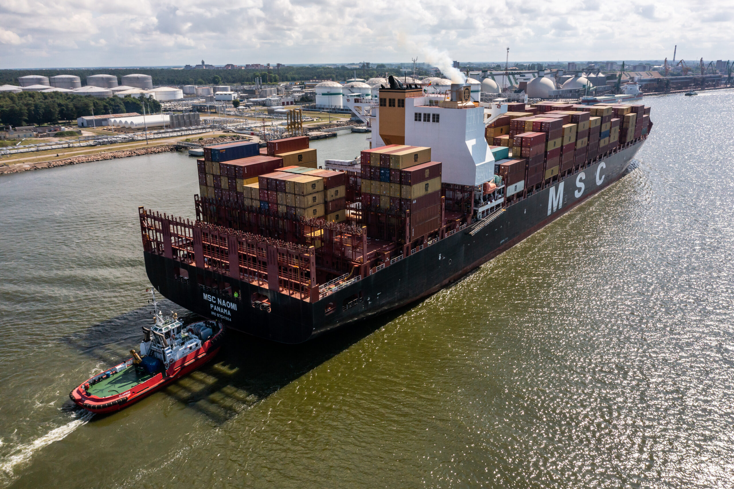 Klaipėdos uostas įtrauktas į dar vieną pasaulinės laivybos milžinės „Mediterranean Shipping Company“ liniją